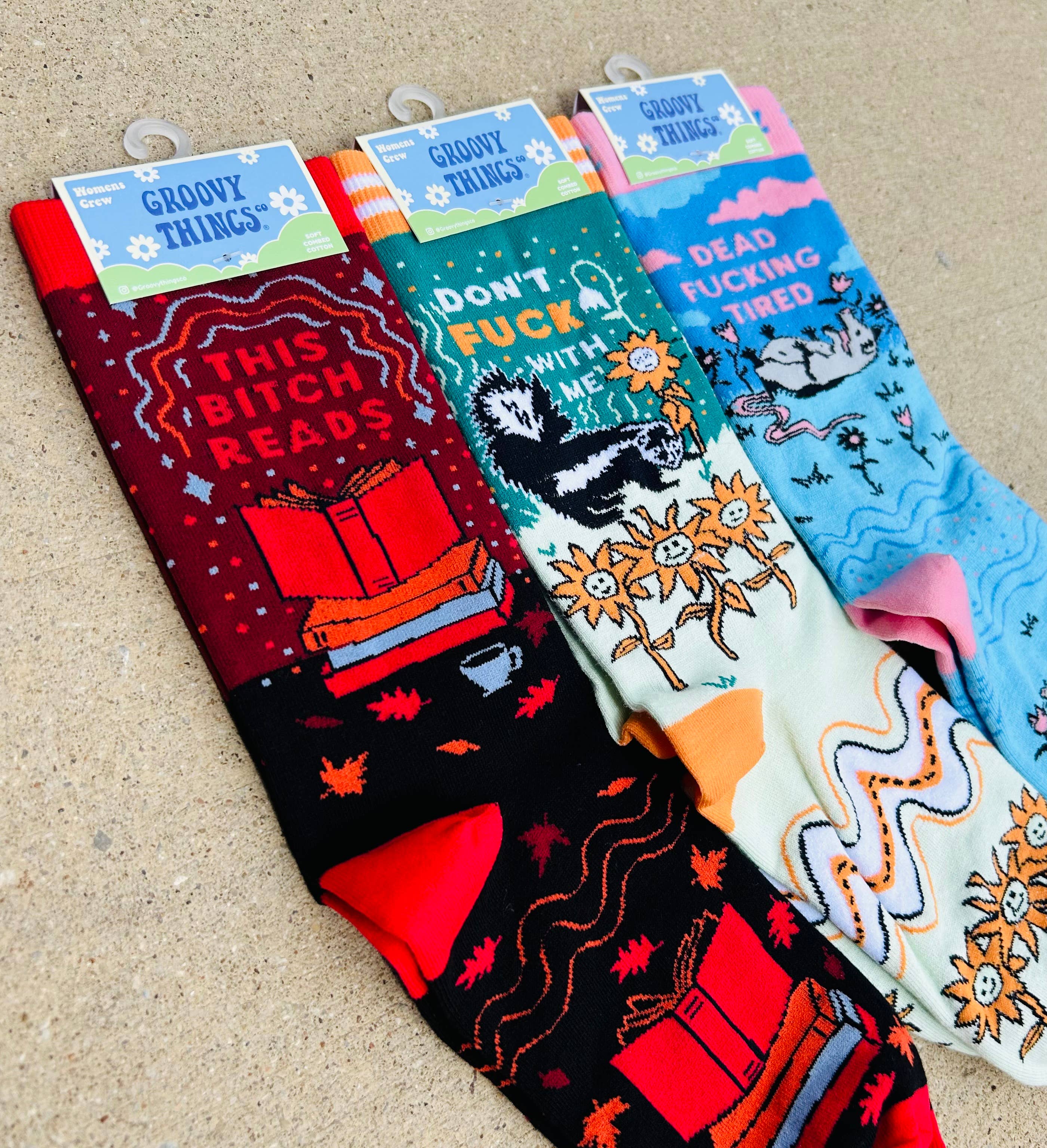 This Bitch Reads Women's Crew Socks